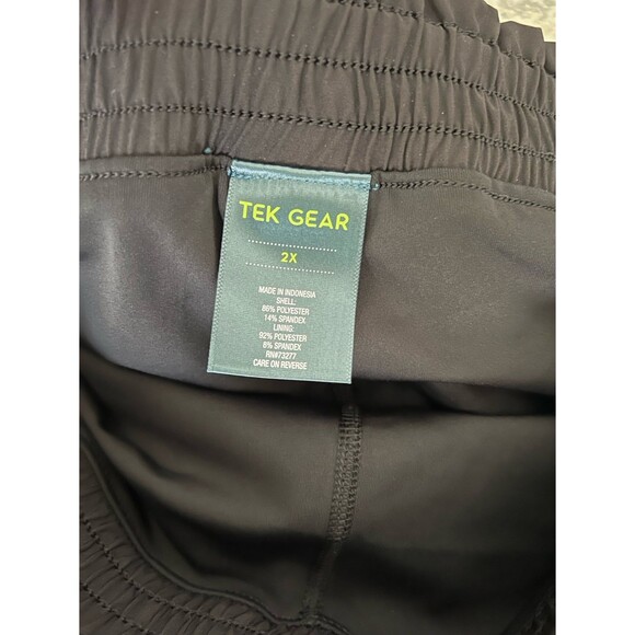 TEK GEAR Athletic Golf Skort Plus Size 2X On Go Stretch Black‎ Zip Pocket - Picture 6 of 6